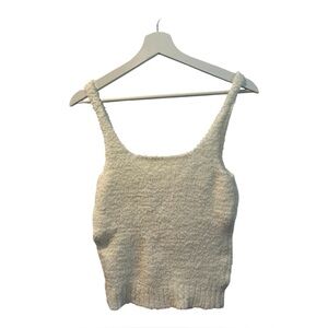 SKIMS Cozy Knit Crop Camisole Tank Women’s Bone Size Small/Medium